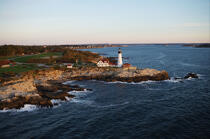 Portland Head Light in Maine. © Philip Plisson / Plisson La Trinité / AA13366 - Photo Galleries - Lighthouse [Maine]
