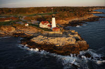 Portland Head Light in Maine. © Philip Plisson / Plisson La Trinité / AA13368 - Photo Galleries - Lighthouse [Maine]