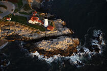 Portland Head Light in Maine. © Philip Plisson / Pêcheur d’Images / AA13373 - Photo Galleries - Lighthouse [Maine]