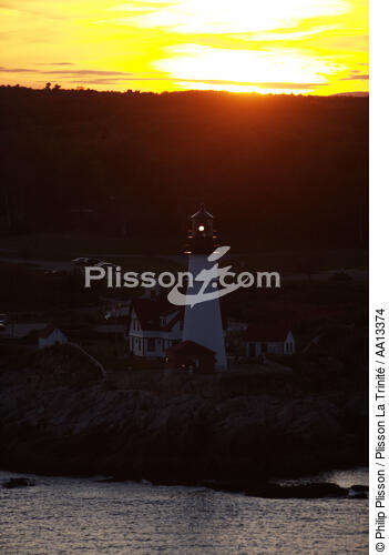 Portland Head Light in Maine. - © Philip Plisson / Plisson La Trinité / AA13374 - Photo Galleries - Portland Head Light