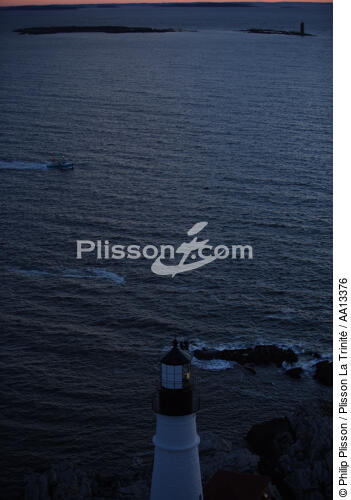 Portland Head Light in Maine. - © Philip Plisson / Plisson La Trinité / AA13376 - Photo Galleries - Lighthouse [Maine]