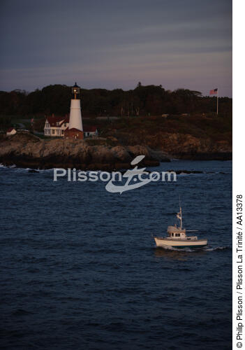 Portland Head Light in Maine. - © Philip Plisson / Plisson La Trinité / AA13378 - Photo Galleries - American Lighthouses