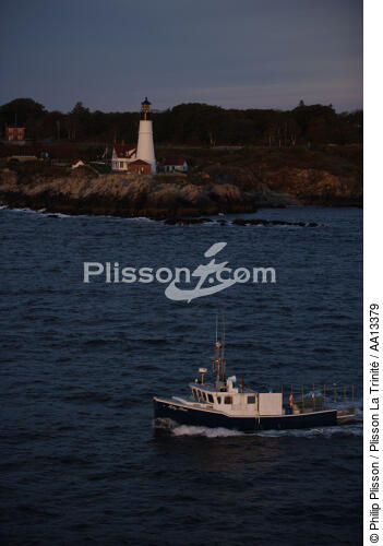 Portland Head Light in Maine. - © Philip Plisson / Plisson La Trinité / AA13379 - Photo Galleries - American Lighthouses