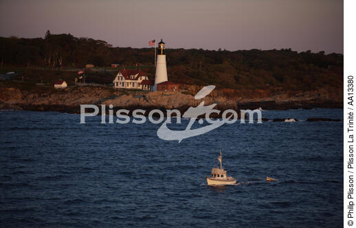 Portland Head Light in Maine. - © Philip Plisson / Plisson La Trinité / AA13380 - Photo Galleries - Lighthouse [Maine]
