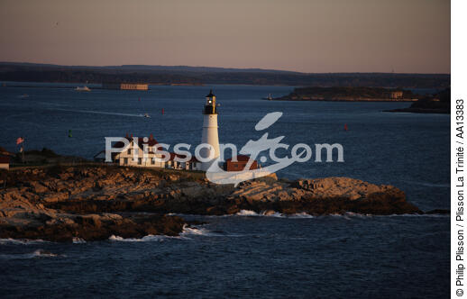 Portland Head Light in Maine. - © Philip Plisson / Plisson La Trinité / AA13383 - Photo Galleries - New England