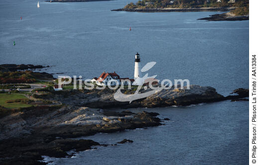 Portland Head Light in Maine. - © Philip Plisson / Plisson La Trinité / AA13384 - Photo Galleries - American Lighthouses