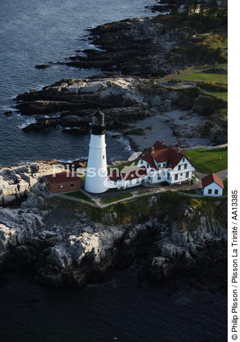Portland Head Light in Maine. - © Philip Plisson / Plisson La Trinité / AA13385 - Photo Galleries - Lighthouse [Maine]