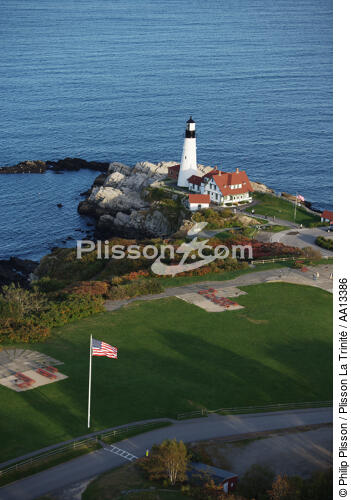 Portland Head Light in Maine. - © Philip Plisson / Plisson La Trinité / AA13386 - Photo Galleries - Lighthouse [Maine]