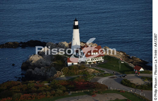 Portland Head Light in Maine. - © Philip Plisson / Plisson La Trinité / AA13387 - Photo Galleries - Lighthouse [Maine]