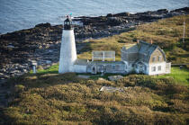 Wood Island Light in Maine. © Philip Plisson / Plisson La Trinité / AA13391 - Photo Galleries - Lighthouse [Maine]
