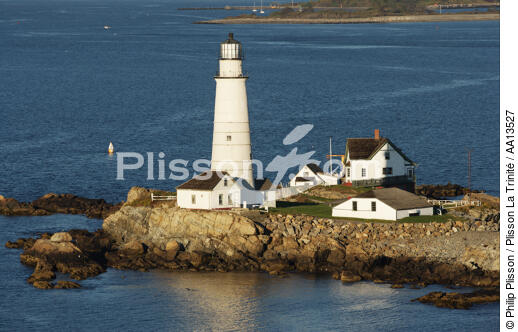 Boston Harbor Light. - © Philip Plisson / Plisson La Trinité / AA13527 - Photo Galleries - Lighthouse [Massachusetts]