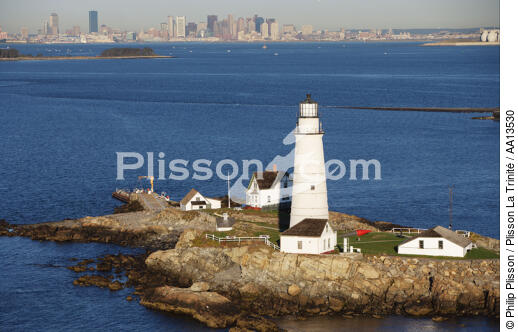 Boston Harbor Light. - © Philip Plisson / Plisson La Trinité / AA13530 - Nos reportages photos - Etats-Unis