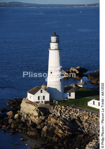 Boston Harbor Light. - © Philip Plisson / Plisson La Trinité / AA13532 - Photo Galleries - Lighthouse [Massachusetts]
