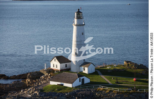 Boston Harbor Light. - © Philip Plisson / Plisson La Trinité / AA13533 - Photo Galleries - Lighthouse [Massachusetts]