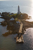 Boston Harbor Light. © Philip Plisson / Plisson La Trinité / AA13534 - Nos reportages photos - Nouvelle Angleterre