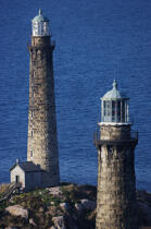 Cape Ann Twin Lighthouse dans le Massachusetts. © Philip Plisson / Plisson La Trinité / AA13538 - Nos reportages photos - Nouvelle Angleterre
