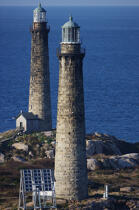 Cape Ann Twin Lighthouse in Massachusetts. © Philip Plisson / Plisson La Trinité / AA13539 - Photo Galleries - United States [The]