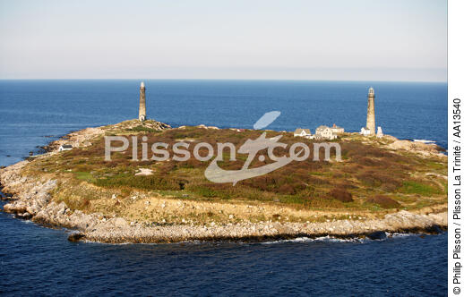 Cape Ann Twin Lighthouse in Massachusetts. - © Philip Plisson / Plisson La Trinité / AA13540 - Photo Galleries - New England