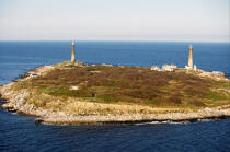 Cape Ann Twin Lighthouse dans le Massachusetts. © Philip Plisson / Plisson La Trinité / AA13540 - Nos reportages photos - Cape Ann