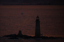 Graves Ledge Light in Massachusetts. © Philip Plisson / Plisson La Trinité / AA13608 - Photo Galleries - American Lighthouses
