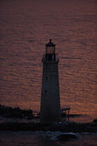 Graves Ledge Light in Massachusetts. © Philip Plisson / Plisson La Trinité / AA13609 - Photo Galleries - American Lighthouses