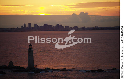 Graves Ledge Light in Massachusetts. - © Philip Plisson / Pêcheur d’Images / AA13614 - Photo Galleries - American Lighthouses