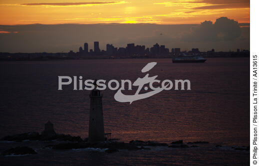 Graves Ledge Light in Massachusetts. - © Philip Plisson / Plisson La Trinité / AA13615 - Photo Galleries - American Lighthouses
