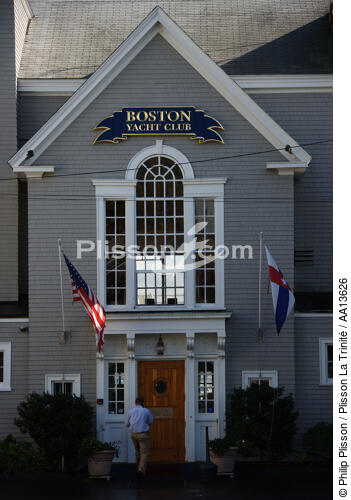 Le yacht club de Marblehead dans le Massachusetts. - © Philip Plisson / Plisson La Trinité / AA13626 - Nos reportages photos - Marblehead