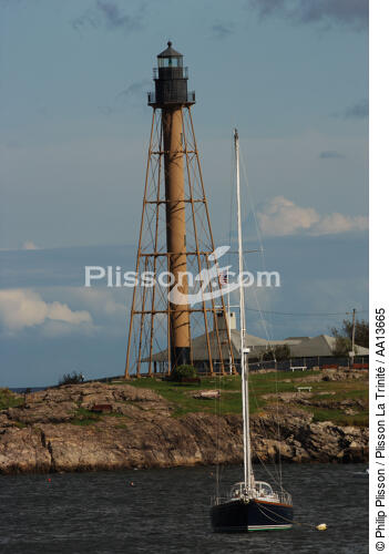 Marblehead Neck light - © Philip Plisson / Plisson La Trinité / AA13665 - Photo Galleries - Lighthouse [Massachusetts]