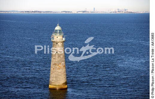 Minots ledge Light - © Philip Plisson / Plisson La Trinité / AA13683 - Photo Galleries - Lighthouse [Massachusetts]