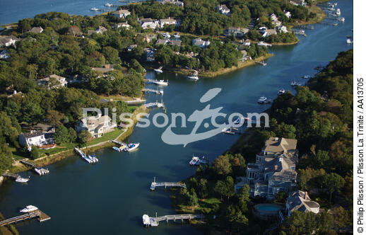 Popponesset Bay in Massachusetts. - © Philip Plisson / Plisson La Trinité / AA13705 - Photo Galleries - Massachusetts