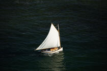 Sailing boat in Massachusetts. © Philip Plisson / Plisson La Trinité / AA13730 - Photo Galleries - New England