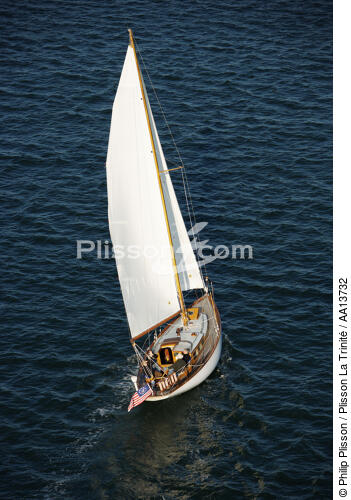 Sailing boat in Massachusetts. - © Philip Plisson / Plisson La Trinité / AA13732 - Photo Galleries - New England