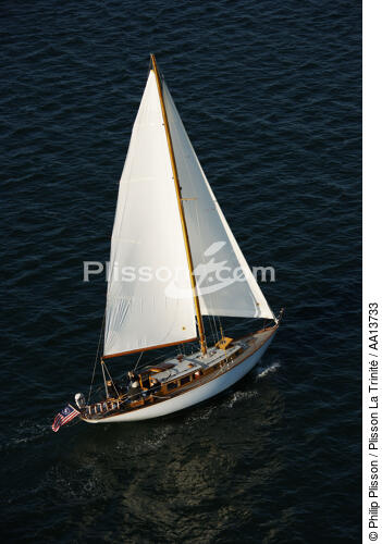 Sailing boat in Massachusetts. - © Philip Plisson / Plisson La Trinité / AA13733 - Photo Galleries - New England
