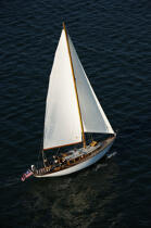 Sailing boat in Massachusetts. © Philip Plisson / Plisson La Trinité / AA13733 - Photo Galleries - New England