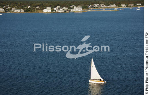 Sailing boat in Massachusetts. - © Philip Plisson / Plisson La Trinité / AA13734 - Photo Galleries - New England