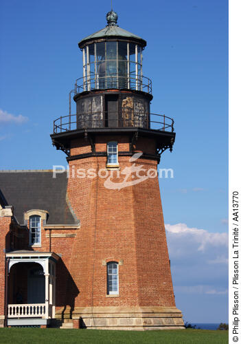 Block Island Southeast Light in Rhode Island. - © Philip Plisson / Plisson La Trinité / AA13770 - Photo Galleries - American Lighthouses
