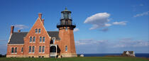 Block Island Southeast Light in Rhode Island. © Philip Plisson / Plisson La Trinité / AA13778 - Photo Galleries - Lighthouse [Rhode Island]
