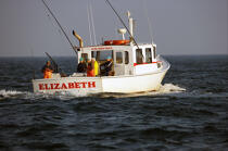 Pêche davant Montauk dans l'état de New-York. © Philip Plisson / Plisson La Trinité / AA13805 - Nos reportages photos - Etats-Unis