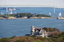 Newport dans l'état du Rhode Island. © Philip Plisson / Plisson La Trinité / AA13825 - Nos reportages photos - Couleurs d'Automne en Nouvelle Angleterre