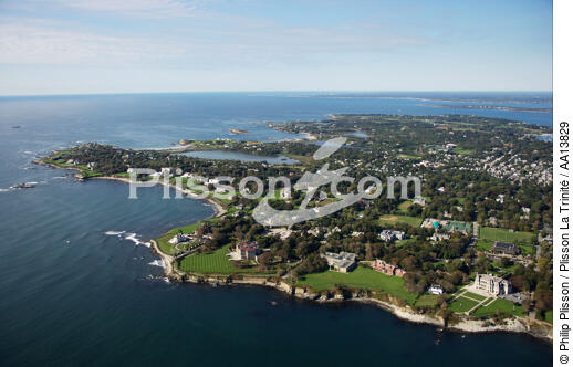 Newport in the state of the Rhode Island. - © Philip Plisson / Plisson La Trinité / AA13829 - Photo Galleries - New England
