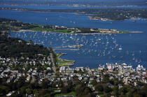 Newport dans l'état du Rhode Island. © Philip Plisson / Plisson La Trinité / AA13832 - Nos reportages photos - Nouvelle Angleterre