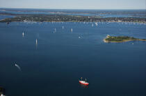Newport dans l'état du Rhode Island. © Philip Plisson / Plisson La Trinité / AA13836 - Nos reportages photos - Rhode Island