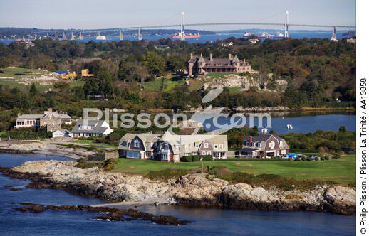 Newport in the state of Rhode Island. - © Philip Plisson / Plisson La Trinité / AA13858 - Photo Galleries - Suspended bridge