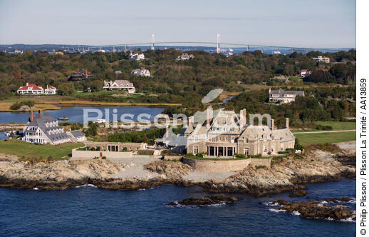 Newport dans l'état du Rhode Island. - © Philip Plisson / Plisson La Trinité / AA13859 - Nos reportages photos - Ville [Rhode Island]