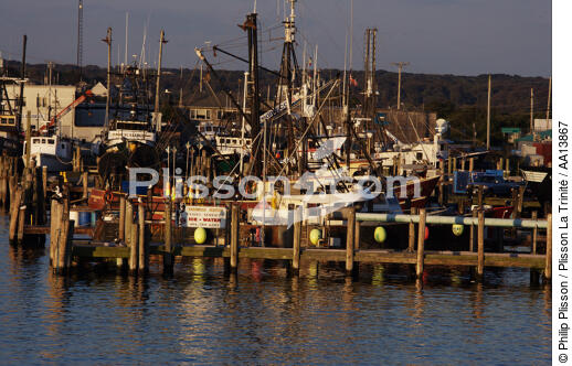 Point Judith Harbour dans l'état du Rhode Island. - © Philip Plisson / Plisson La Trinité / AA13867 - Nos reportages photos - Ville [Rhode Island]