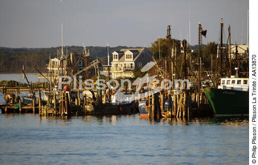 Point Judith Harbour dans l'état du Rhode Island. - © Philip Plisson / Plisson La Trinité / AA13870 - Nos reportages photos - Nouvelle Angleterre