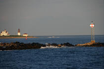 Point Judith Light in the state of Rhode Island. © Philip Plisson / Plisson La Trinité / AA13875 - Photo Galleries - American Lighthouses