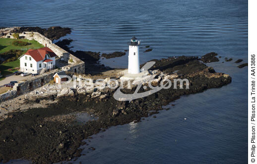 Portsmouth Harbour Light in the state of New Hampshire. - © Philip Plisson / Plisson La Trinité / AA13886 - Photo Galleries - United States [The]