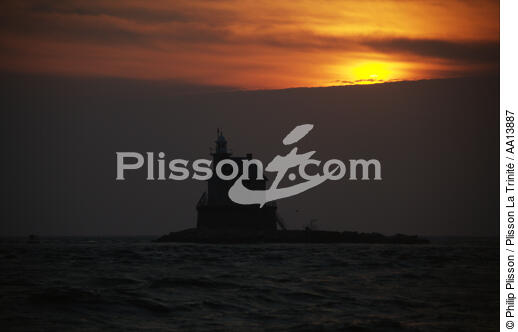 Race Rock Light in the state of New York. - © Philip Plisson / Plisson La Trinité / AA13887 - Photo Galleries - Lighthouse [New York]